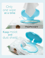Momcozy Baby Wipes-Extra Large Size Design, 99% Water Based, Unscented & Hypoallergenic, Cleansing & Moisturizing Baby Wipes for Sensitive Skin, 12 Flip-Top Packs (720 Wipes Total) 60 Count (Pack of 12)