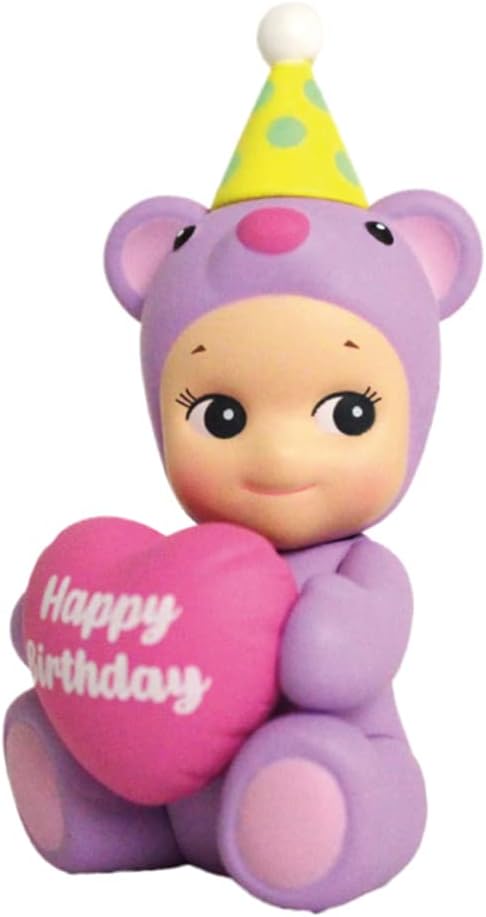 Sonny Angel Birthday Gift Bear 2021 - Original Mini Figure / Edition - 1 Sealed Blind Box, Multicolor