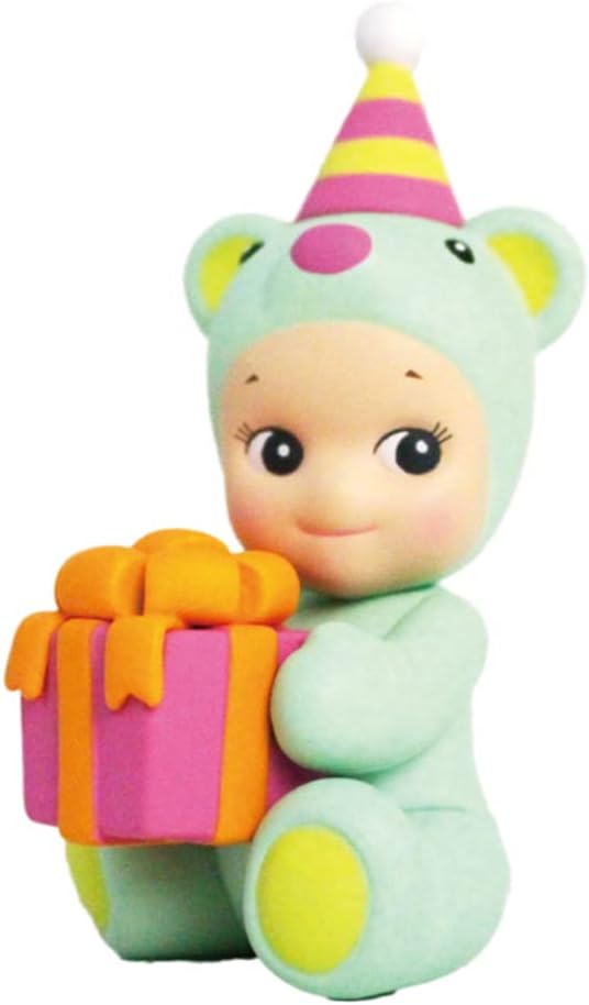Sonny Angel Birthday Gift Bear 2021 - Original Mini Figure / Edition - 1 Sealed Blind Box, Multicolor