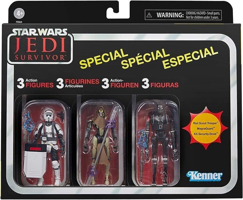 STAR WARS Jedi Survivor 3.75 Inch Action Figure 3 Pack