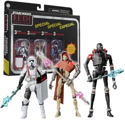 STAR WARS Jedi Survivor 3.75 Inch Action Figure 3 Pack