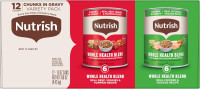Nutrish Whole Health Blend Chunks in Gravy Variety Pack Wet Dog Food, 13 oz. Can, 12 Count (Rachael Ray) Chunks in Gravy Variety Pack 13 Ounce (Pack of 12)