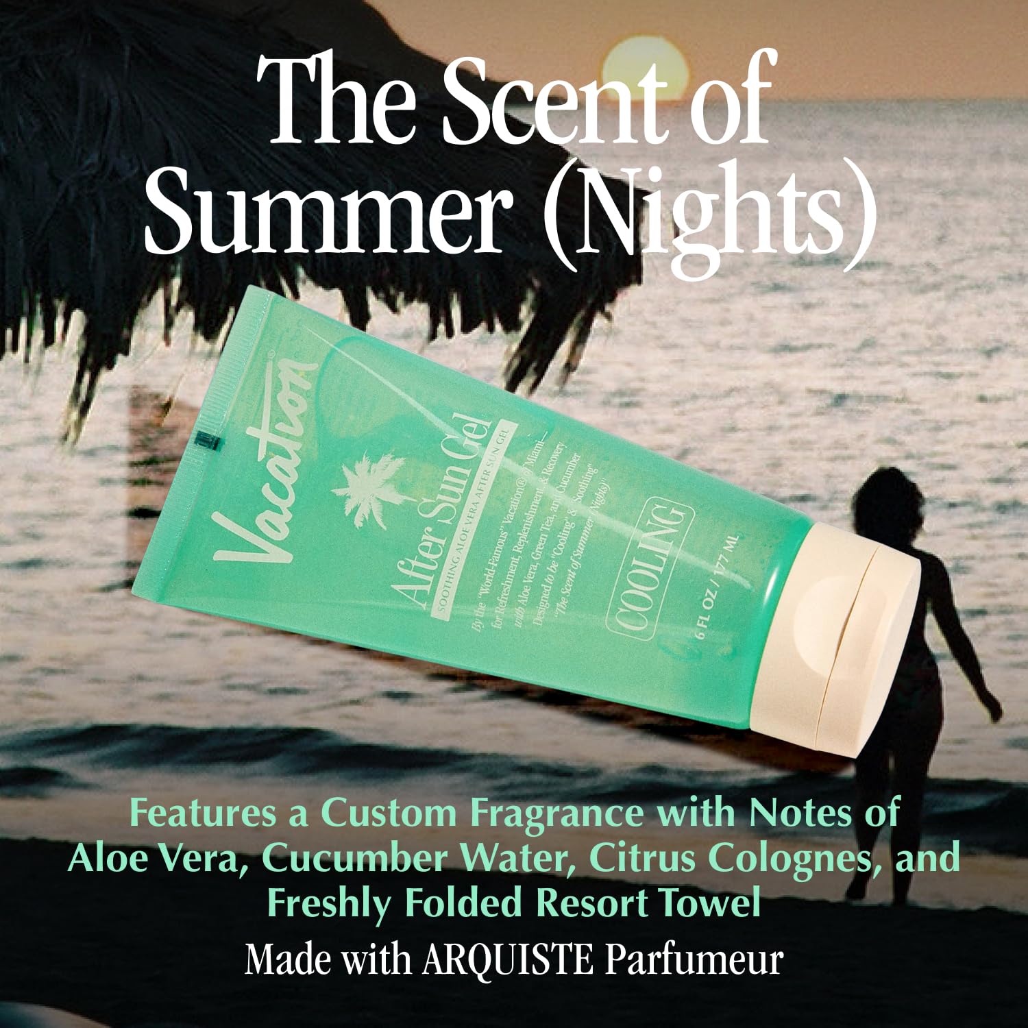 VACATION After Sun Gel & Air Freshener Bundle, Soothing Aloe Vera for Sunburn Relief, Hydrating & Cooling, Non-Sticky Aftersun Care, Alcohol Free, 6 Fl. Oz. 6 Fl Oz (Pack of 1)