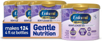 Enfamil NeuroPro Gentlease Baby Formula, Infant Formula Nutrition, Brain Support that has DHA, HuMO6 Immune Blend, Designed to Reduce Fussiness, Crying, Gas & Spit-up in 24 Hrs, has Prebiotics to Promote Softer Stools, Reusable Tubs, 19.5 Oz, (Pack of 4)