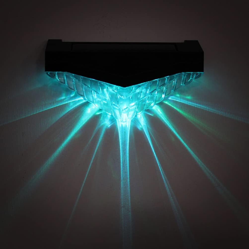 NOVOCE 2pcs Solar Deck Lights Diamond Fence Light Outdoor Post Cap Garden Wall-Mounted Lamp Stair Step Led Brightness Yard Patio Decorative Bubbles Lantern for Home Black