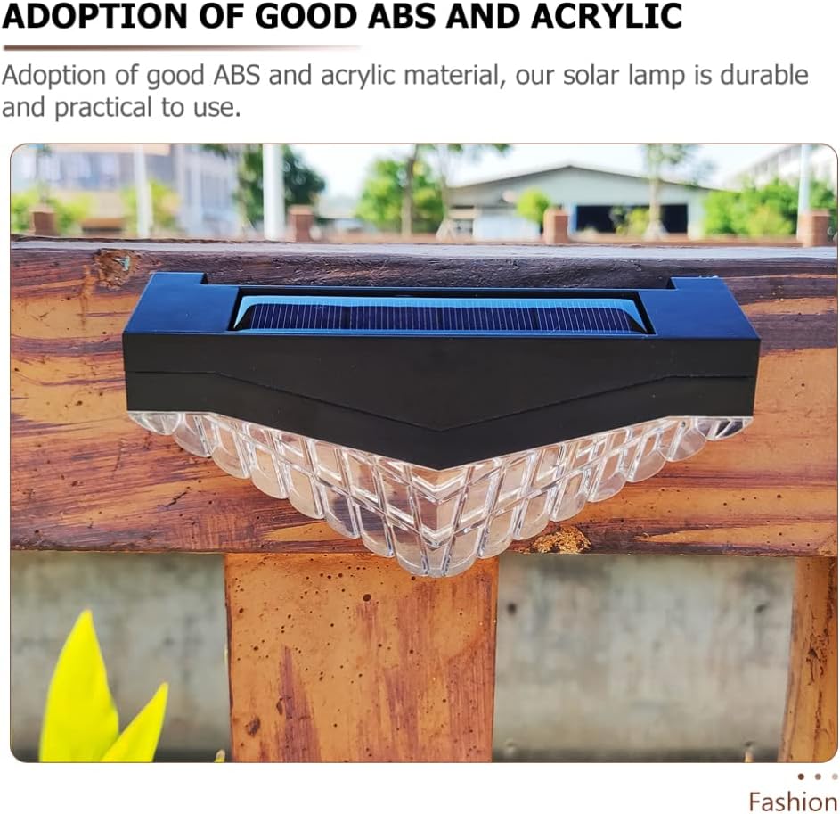 NOVOCE 2pcs Solar Deck Lights Diamond Fence Light Outdoor Post Cap Garden Wall-Mounted Lamp Stair Step Led Brightness Yard Patio Decorative Bubbles Lantern for Home Black