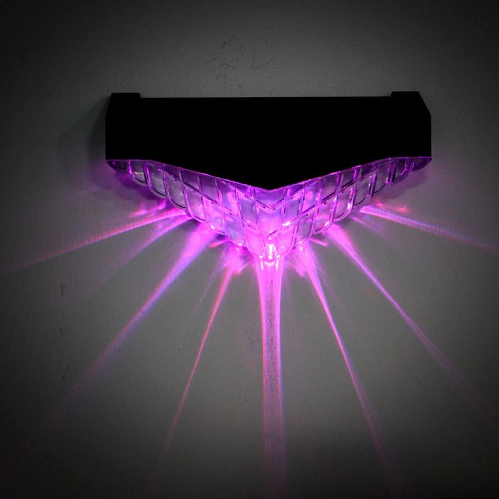 NOVOCE 2pcs Solar Deck Lights Diamond Fence Light Outdoor Post Cap Garden Wall-Mounted Lamp Stair Step Led Brightness Yard Patio Decorative Bubbles Lantern for Home Black