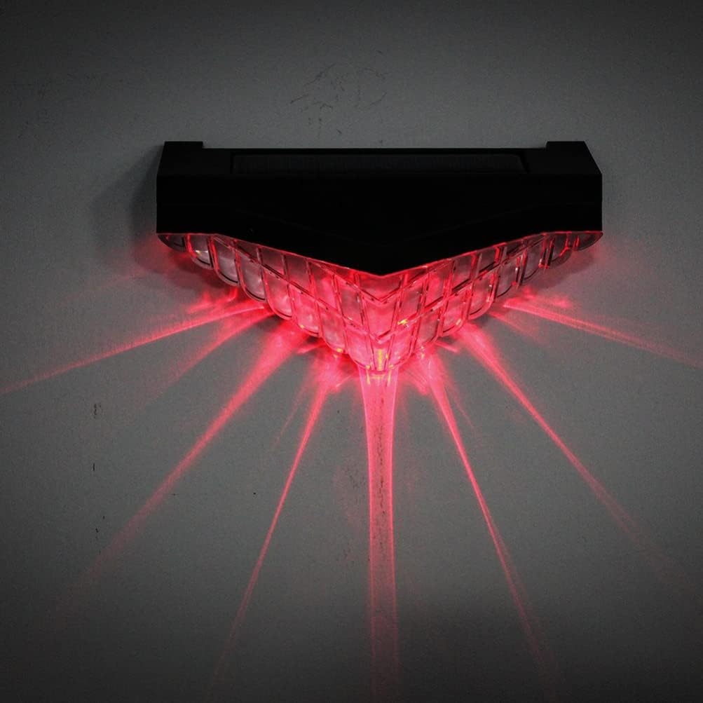 NOVOCE 2pcs Solar Deck Lights Diamond Fence Light Outdoor Post Cap Garden Wall-Mounted Lamp Stair Step Led Brightness Yard Patio Decorative Bubbles Lantern for Home Black