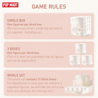 POP MART SKULLPANDA Warmth Series, SKULLPANDA Blind Box Figures, Random Design Action Figures Collectible Toys Home Decorations, Holiday Birthday Gifts for Girls and Boys, Single Box Temperature Single Box