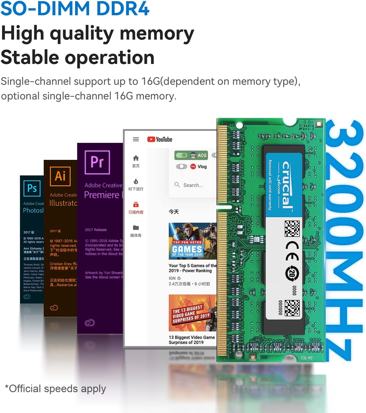 Beelink Mini S12 Pro Mini PC, Intel 12th Gen Alder Lake- N100(up to 3.4GHz), 16GB DDR4 RAM 500GB PCIe SSD, Desktop Computer Support 4K Dual Display/USB3.2/WiFi 6/BT5.2/Gigabit Ethernet for Home/Office N100 16G+500G