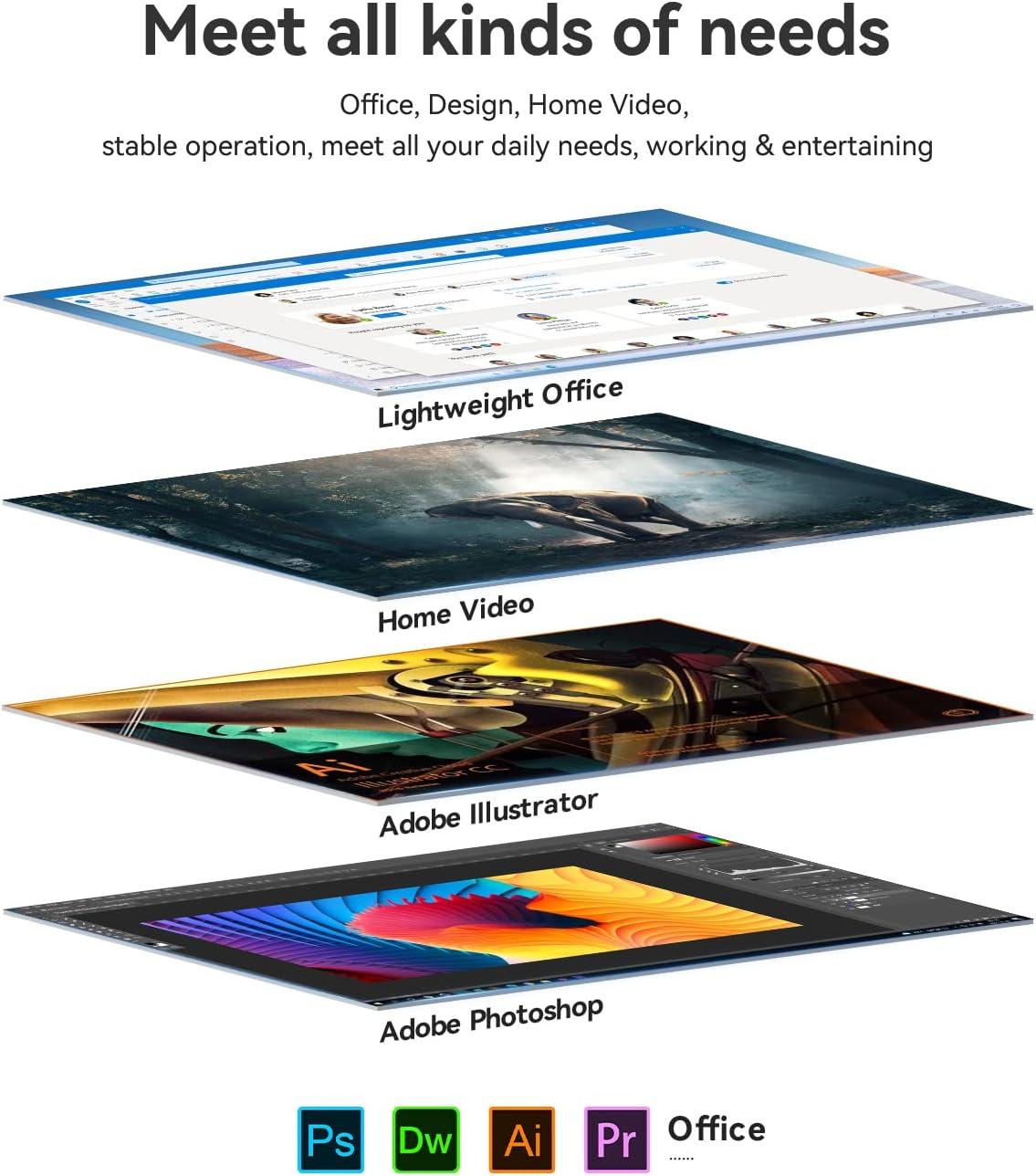 Beelink Mini S12 Pro Mini PC, Intel 12th Gen Alder Lake- N100(up to 3.4GHz), 16GB DDR4 RAM 500GB PCIe SSD, Desktop Computer Support 4K Dual Display/USB3.2/WiFi 6/BT5.2/Gigabit Ethernet for Home/Office N100 16G+500G