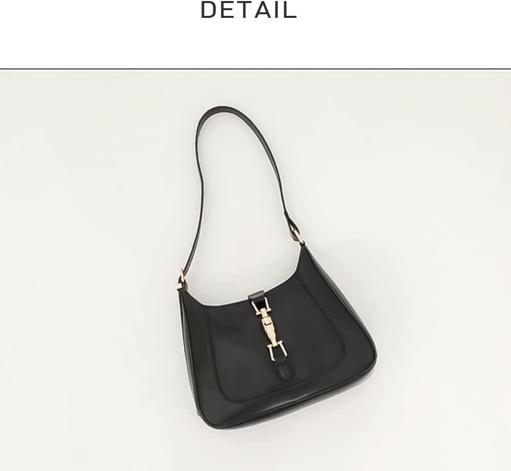 Shoulder Bag Purse for Women, Handbag Crossbody Bag Underarm PU Leather Wallet Tote Black