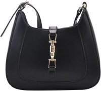 Shoulder Bag Purse for Women, Handbag Crossbody Bag Underarm PU Leather Wallet Tote Black