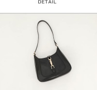 Shoulder Bag Purse for Women, Handbag Crossbody Bag Underarm PU Leather Wallet Tote Black