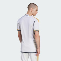 adidas Men's Real Madrid 23/24 Home Jersey - A Sleek and Lightweight Jersey with Gold Accents and Legendary Soccer History Large White
