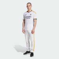 adidas Men's Real Madrid 23/24 Home Jersey - A Sleek and Lightweight Jersey with Gold Accents and Legendary Soccer History Large White