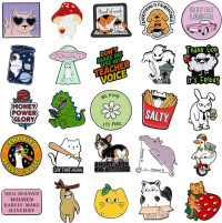 20/40/50 PCS Cute Enamel Backpack Pins, Funny Enamel Pins Bulk Set Cool Button Pins Aesthetic Brooch Lapel Pins Anime for Backpacks, Jackets, Hats, Kids, Girls 20pcs