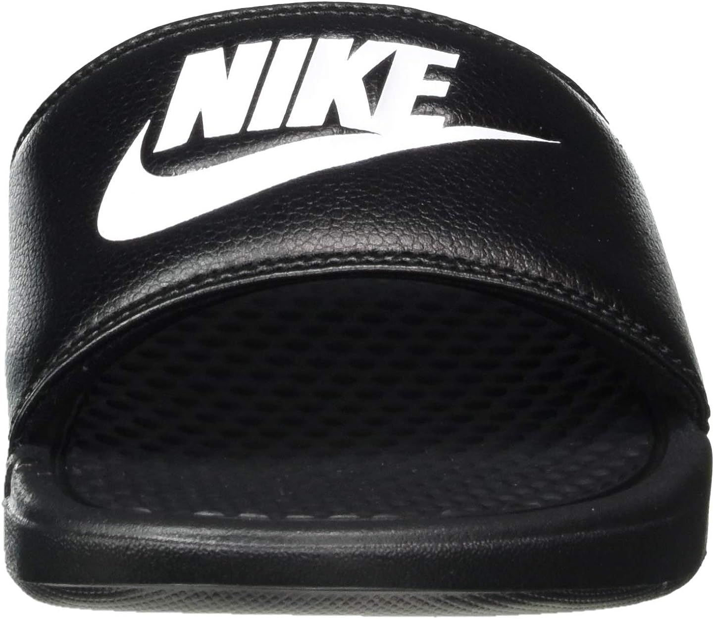 Nike Men's Benassi Just Do It Athletic Sandal 15 Black/White Noir/Blanc