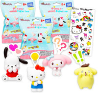 Hello Kitty Blind Bag Party Favors 3 Pack – Sanrio Party Supplies Bundle with 3 Sleepy Sanrio Figurines Featuring Hello Kitty, Keroppi, and More | Sanrio Figures Set
