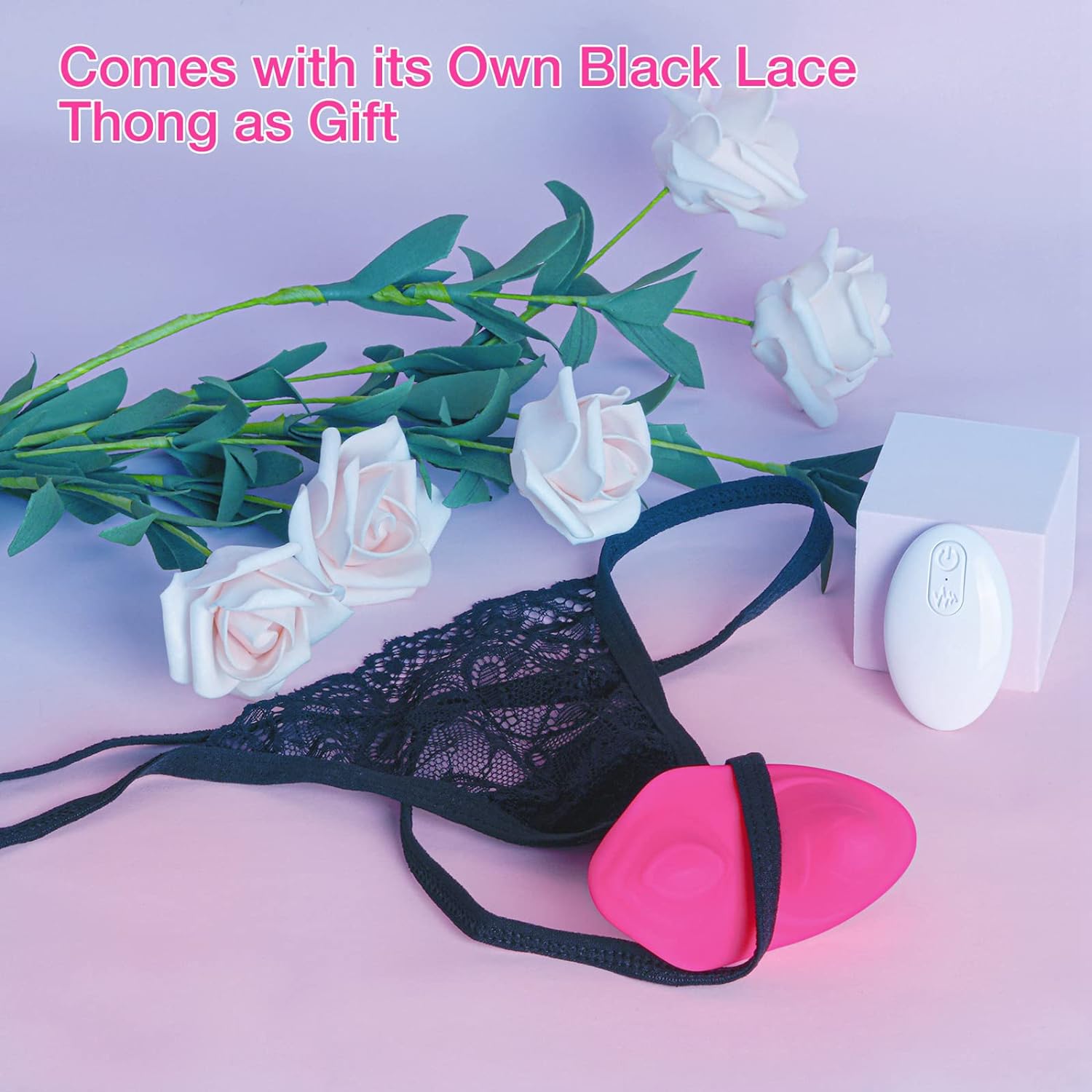 Remote Control Vibrator Wearable Panty Vibrator, Butterfly Vibrator for Panties Dual Stimulator Dual Motor Slip Vibrator Adult Toy (Rose Pink)