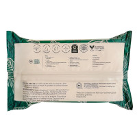 The Honest Company Flushable Wipes for Sensitive Skin | Fragrance Free, Hypoallergenic, 99% Water, Safe to Flush | pH Balanced Feminine Wipes | Tropical Leaves, 42 Count Tropical Leaves 42 Count (Pack of 1)