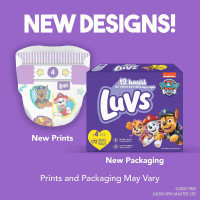 Luvs Size 7 Baby Diapers, Platinum Protection Bluey Diapers for Day & Night, Size 7, 54 Count (Packaging May Vary) Size 7 54