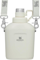 Stanley Legendary Classic Canteen Water Bottle - 1.1 QT - Stainless Steel Canteen with Strap and Leakproof Lid - Dishwasher Safe and BPA-Free, Cream Cream 35.2 Ounces