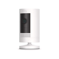 Ring Outdoor Cam (Stick Up Cam) | Weather-Resistant Outdoor Camera, Live View, Color Night Vision, Two-Way Talk, Motion alerts, Works with Alexa | White 1 Camera