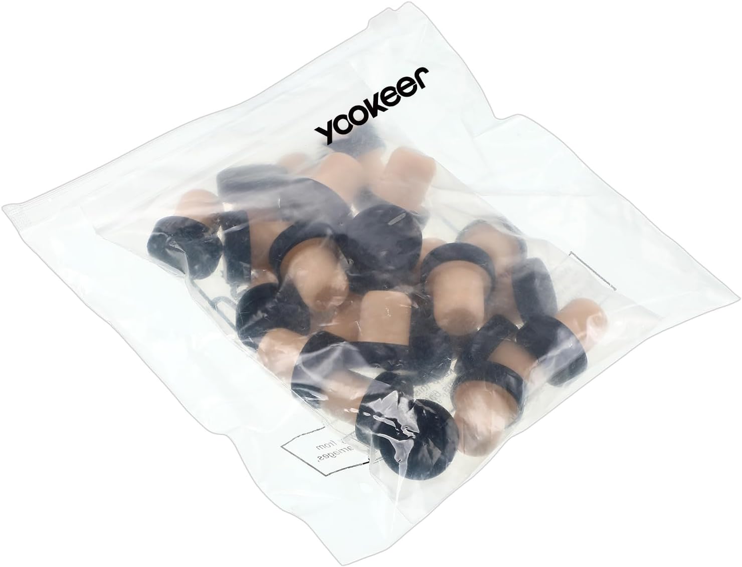 Yookeer T-shaped Stopper Cork Wine Bottle Stoppers Reusable Wine Sealing Plug for Beer Bottles DIY Craft(Black,24 Pieces) Black 24