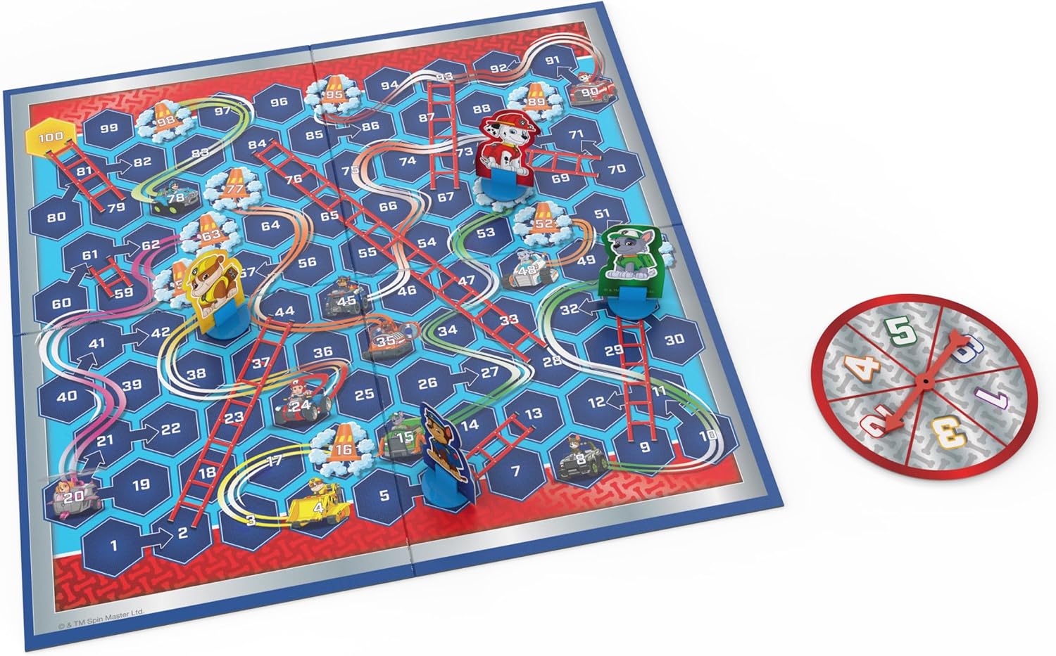 Spin Master Games, PAW Patrol Pups ‘N Ladders Game, PAW Patrol Toys, Classic Activity Toy, for Kids & Family, 2-4 Players, for Ages 4 & Up Paw Patrol Pups ?N Ladders Game