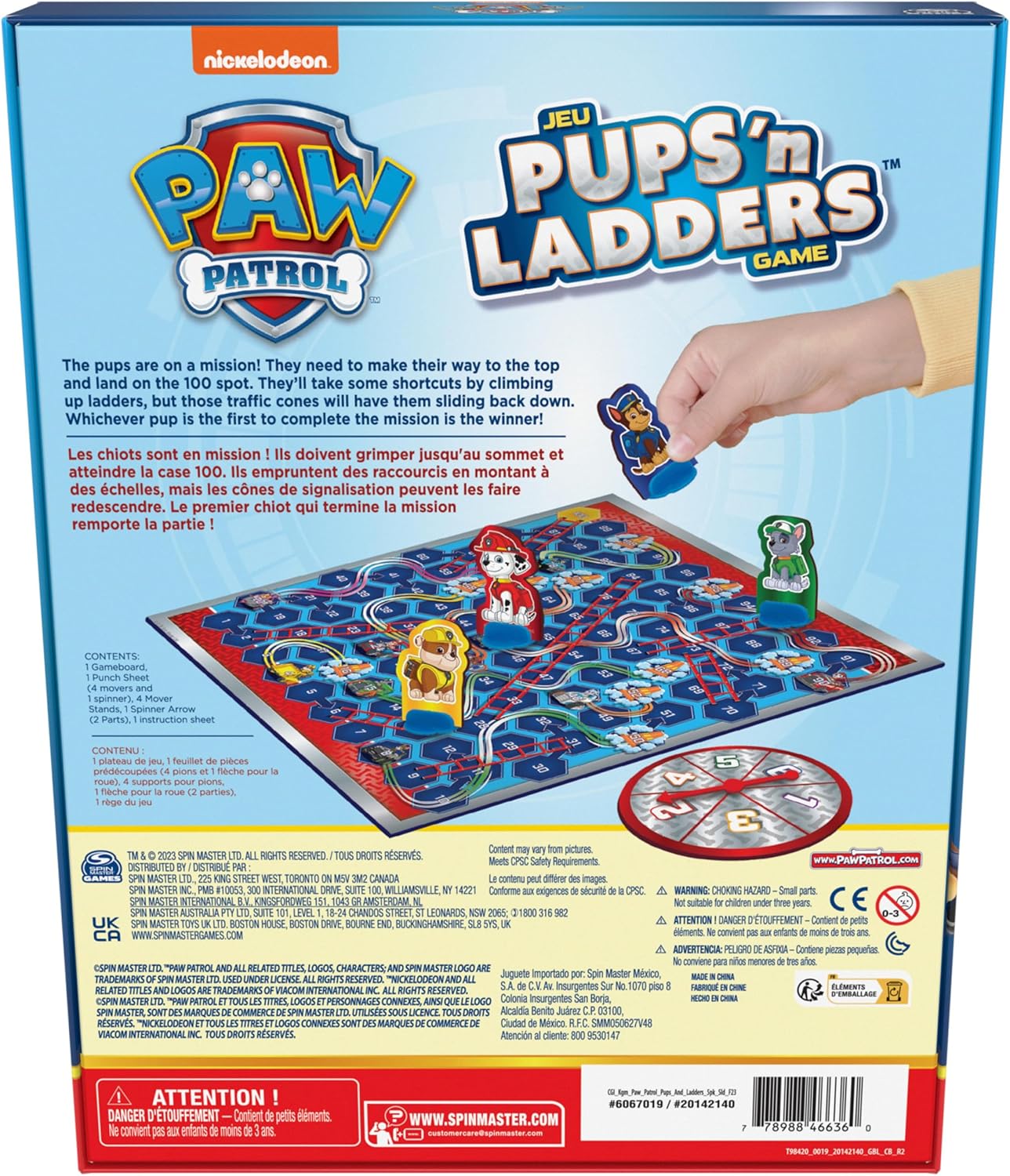 Spin Master Games, PAW Patrol Pups ‘N Ladders Game, PAW Patrol Toys, Classic Activity Toy, for Kids & Family, 2-4 Players, for Ages 4 & Up Paw Patrol Pups ?N Ladders Game
