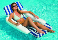 Swimline Sunchaser Padded Floating Lounger Large Sling Style Padded Sunchaser Lounger