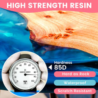NASUBI Epoxy Resin Kit - 68OZ Crystal Clear Resin for Crafts, Mold, Wood, Jewelry Making, Art Casting Resin for Art, NO Bubble, 2 Part Clear Epoxy with Silicone Cups, Sticks, Pigment 68oz/1.93L