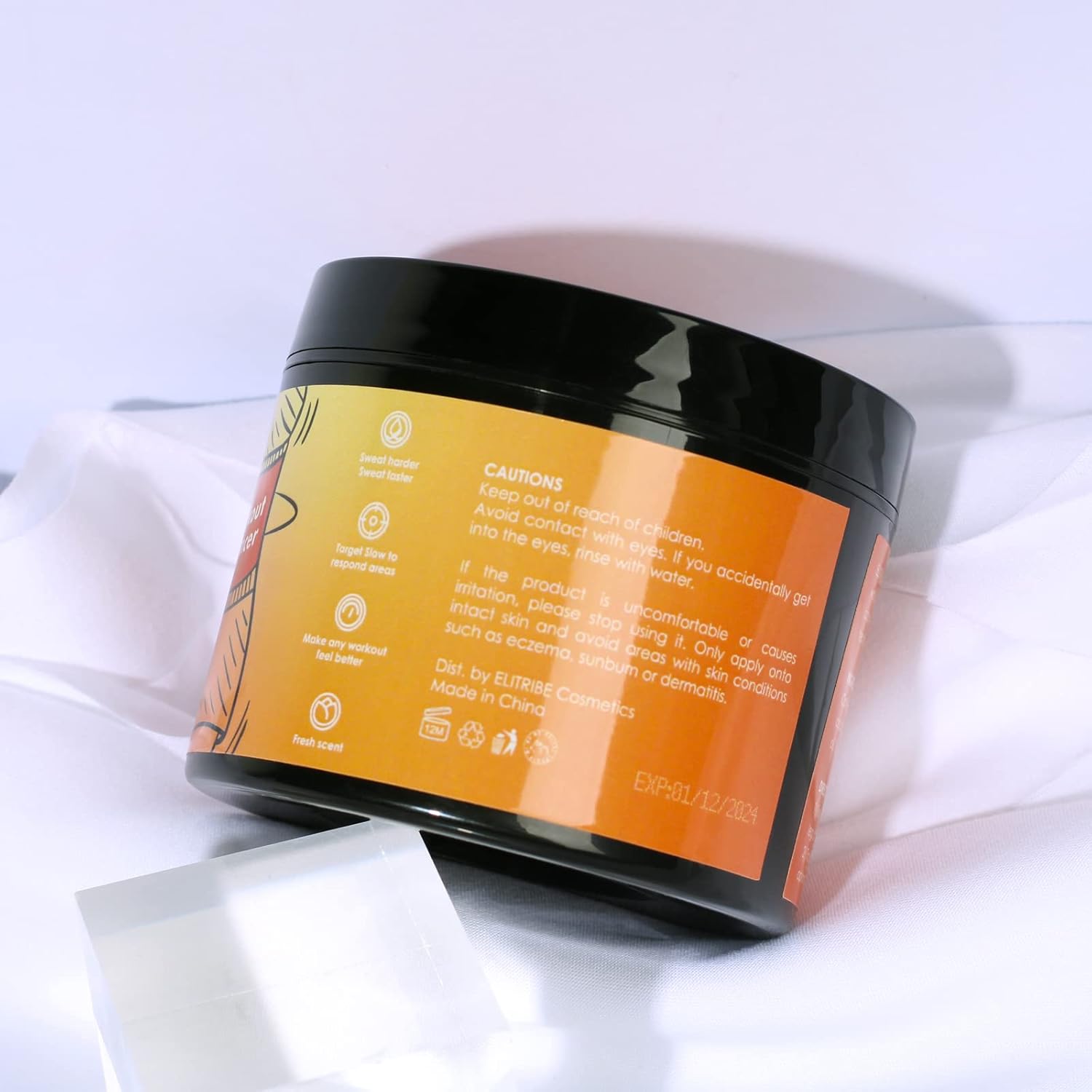 Hot Cream Sweat Workout Enhancer Gel - Fat Burning, Cellulite & Firming Body Lotion for All Skin Types - 3.5 oz