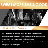Hot Cream Sweat Workout Enhancer Gel - Fat Burning, Cellulite & Firming Body Lotion for All Skin Types - 3.5 oz