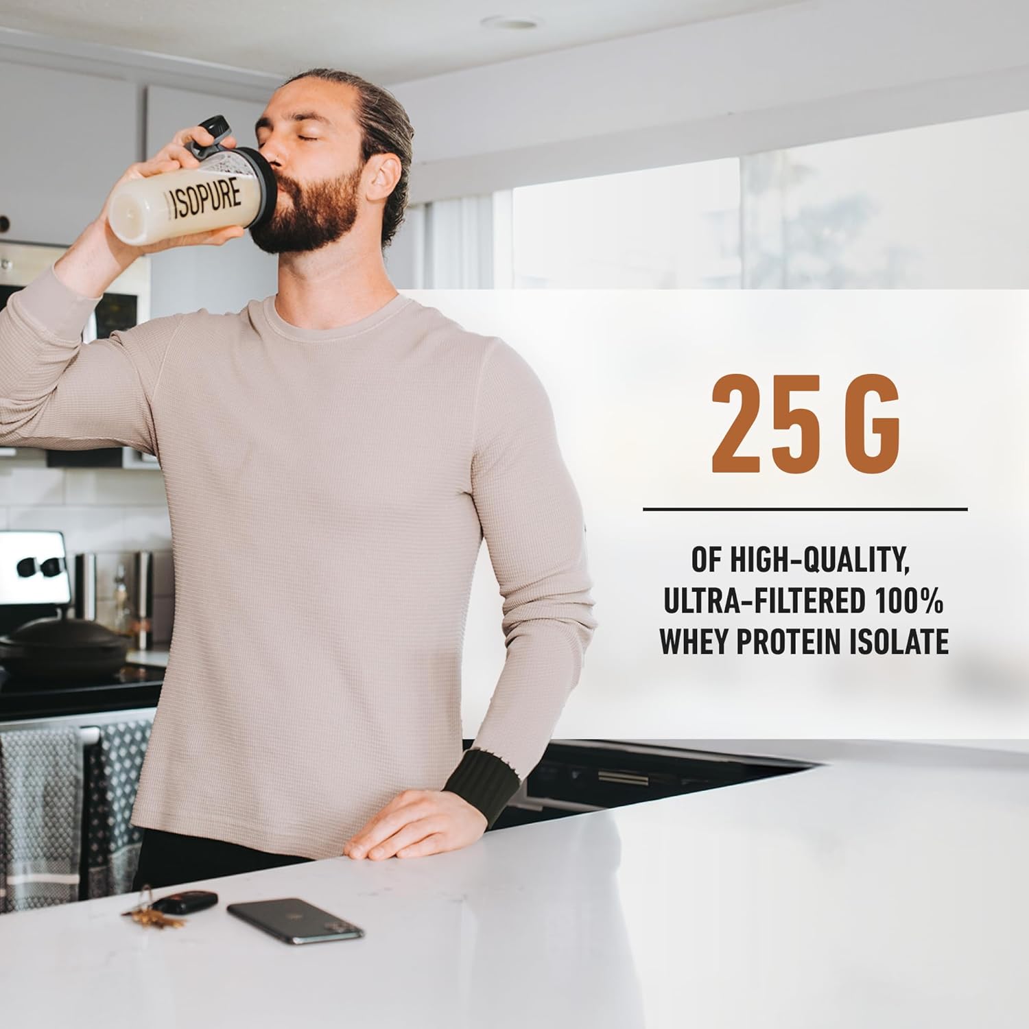 Isopure Low Carb 100% Pure Whey Isolate Protein Powder, Lactose Free, Gluten Free, With Vitamins, Chocolate Peanut Butter, 25g Protein Per Serving, 3 Lbs, 40 Servings Chocolate Peanut Butter 40 Servings (Pack of 1)