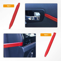 GOOACC 5 PCS Nylon Auto Trim Removal Tool Kit No-Scratch Removal Tool Kit for Car Panel & Audio Dashboard Dismantle Red 5Pcs Red