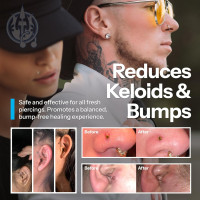 H2Ocean Body Piercing Foam Soap - Organic Sea Salt Aftercare with Aloe Vera, Alcohol-Free, Unscented, Vegan & Gentle Cleansing Tattoo and Piercing Soap for Healing & Moisturizing - 1.7oz 1.7 Fl Oz (Pack of 1)