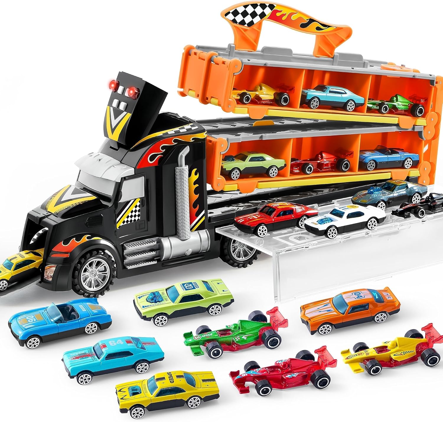 JOYIN Toy Truck for Kids, Race Toy Cars, 60
