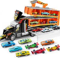 JOYIN Toy Truck for Kids, Race Toy Cars, 60