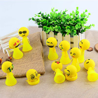 Liberty Imports 24 PCS Jumping Emoji Popper Spring Launchers Toy Bouncy Party Favors Supplies and Goodie Bag Fillers for Kids, Toddlers (Classic)