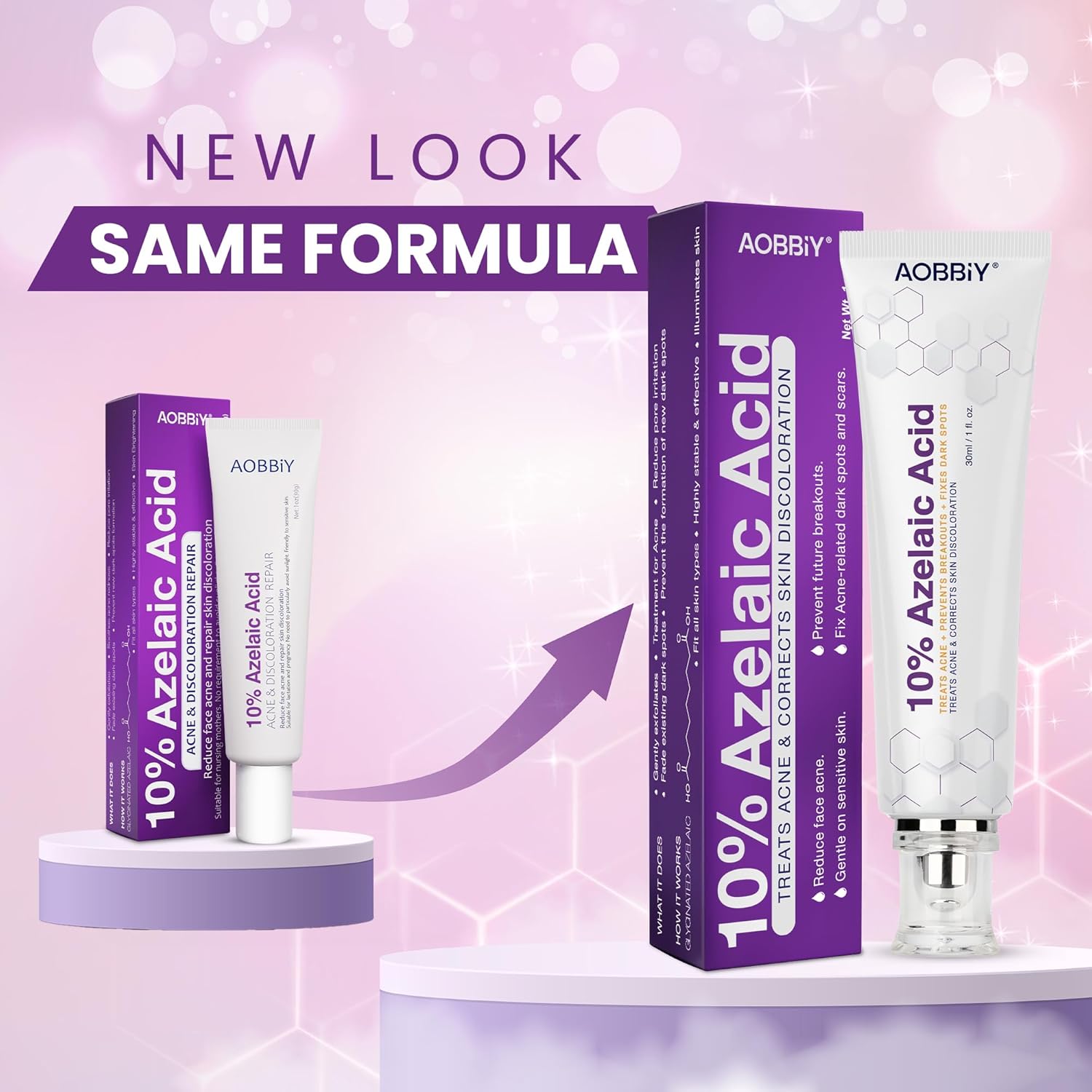 Azelaic Acid Acne Cream: Azelaic Acid For Face - Premium Azelaic Acid Cream - Face Skin and Beauty Care - Azelaic Acid Facial Cream, 1.01 Oz