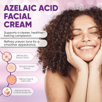 Azelaic Acid Facial Cream: Azelaic Acid For Face - Premium Azelaic Acid Cream - Face Skin and Beauty Care - Azelaic Acid Facial Cream, 1 oz