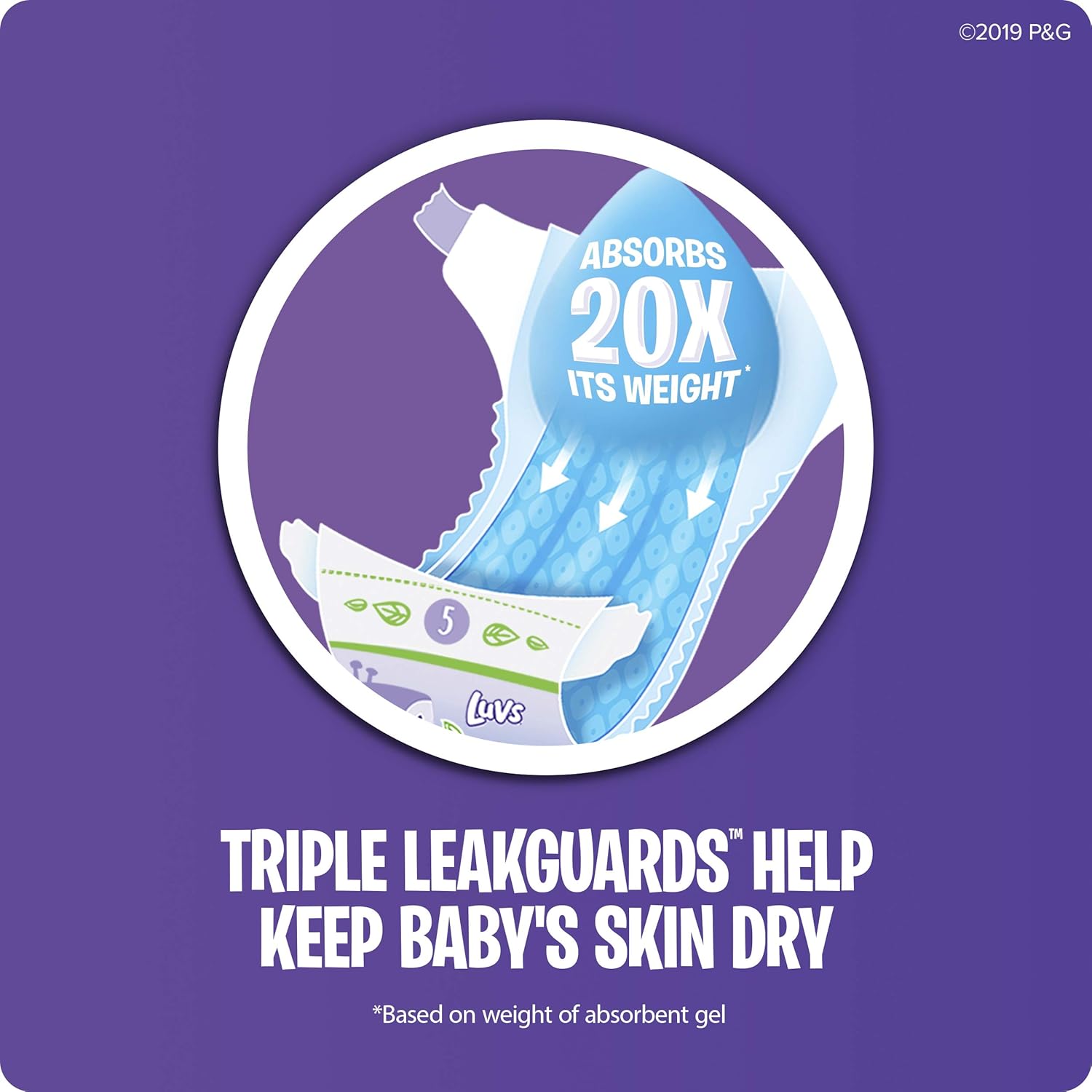 Luvs Luvs Triple leakguards Diapers Size 1 104 Count, 104 Count