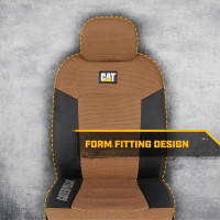 Cat® MeshFlex Automotive Seat Covers for Cars Trucks and SUVs (Set of 2) – Beige Car Seat Covers for Front Seats, Truck Seat Protectors with Comfortable Mesh Back, Auto Interior Covers Front Seats Beige Front Seats