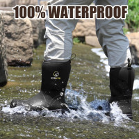 Wholesale Kalkal Rubber Boots for Men, 6mm Neoprene Mid Calf Mens