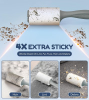 4X Extra Sticky Lint Roller for Pet Hair, Lint Rollers 315 Sheets Mega Value Set, Pet Hair Remover with 3 Upgraded Handle 3 Rollers, Portable Lint Remover for Clothes, Furniture, Dog & Cat Hair 3 Handles + 315 Sheets