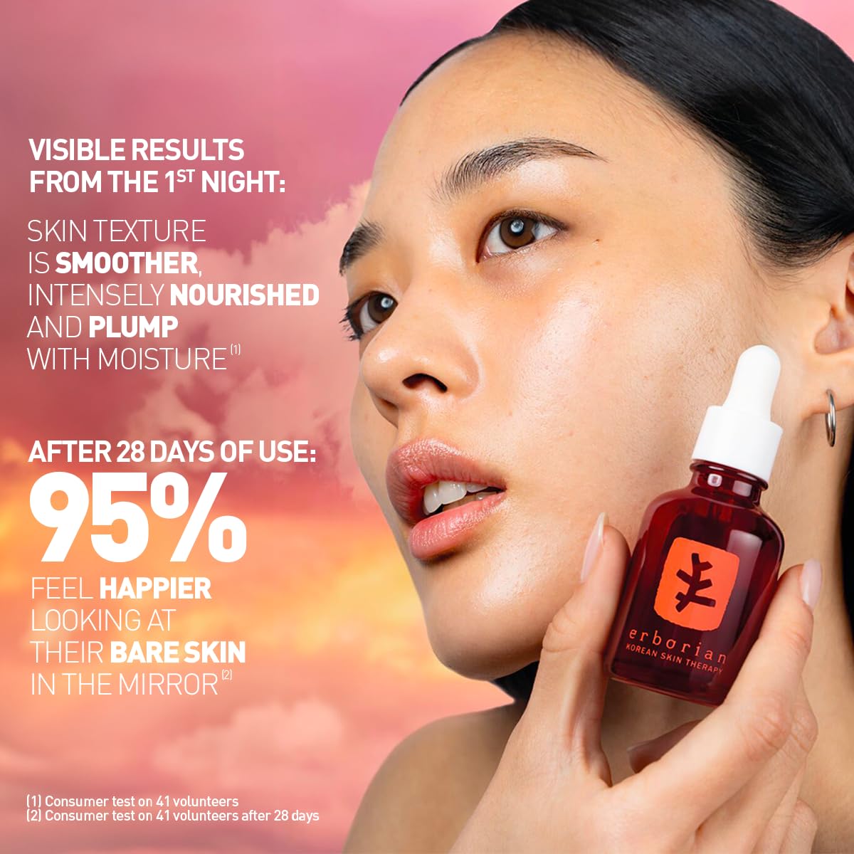 Erborian Skin Therapy Night Serum, For Wrinkles & Even Texture, Visible Results after 1st Night, Hydrating, 10% PHA & Hyaluronic Acid, Korean Skincare 1 Fl Oz (Pack of 1)