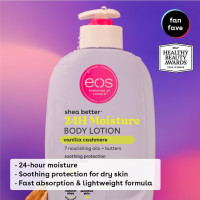 Bundle of eos Shea Better Body Lotion- Vanilla Cashmere, Coconut Waters, 24-Hour Moisture Skin Care, Lightweight & Non-Greasy, Made with Natural Shea, Vegan, 16 fl oz
