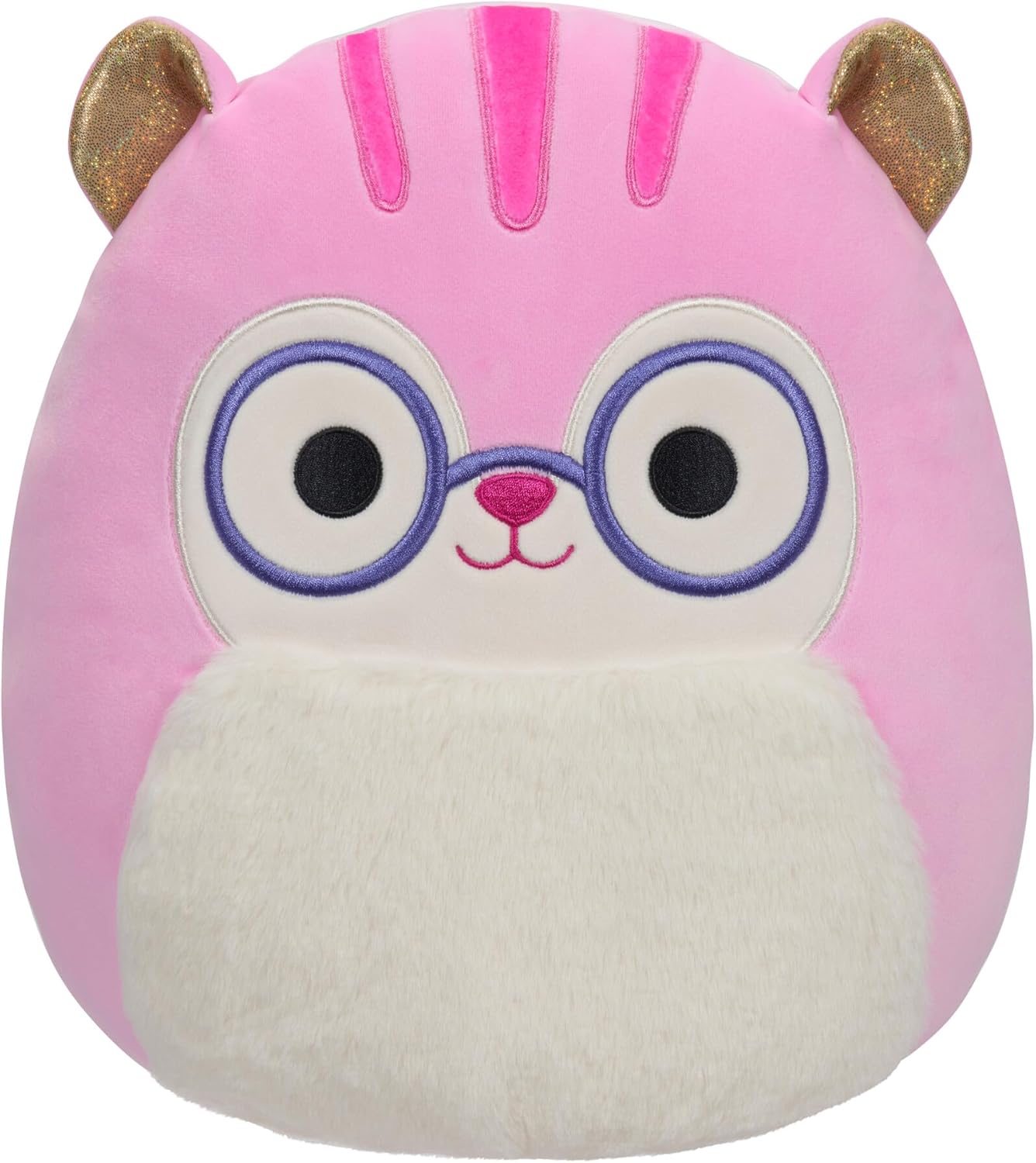 Squishmallows Original 12-Inch TJ Pink Squirrel with Glasses - Medium-Sized Ultrasoft Official Jazwares Plush